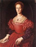 BRONZINO, Agnolo Portrait of Lucrezia Panciatichi fg China oil painting reproduction